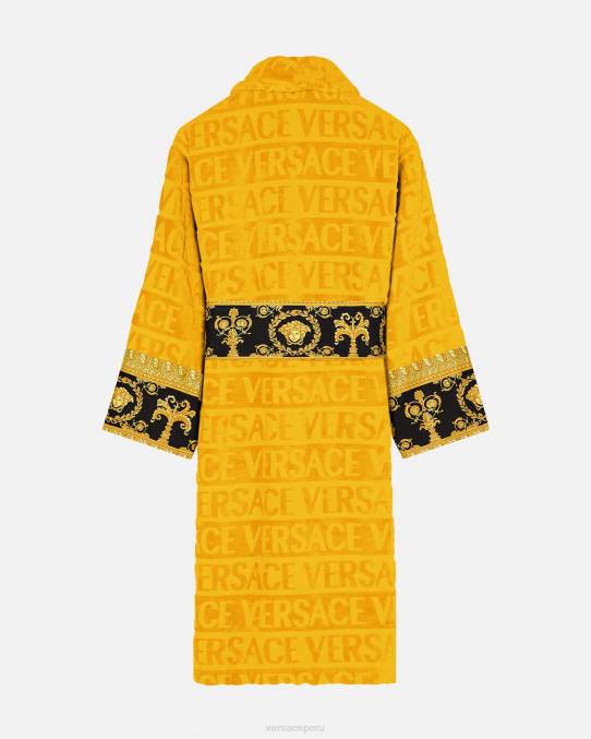 Versace ropa interior y ropa de playa mujer yo bata de baño barroca 6BPV1096 amarillo