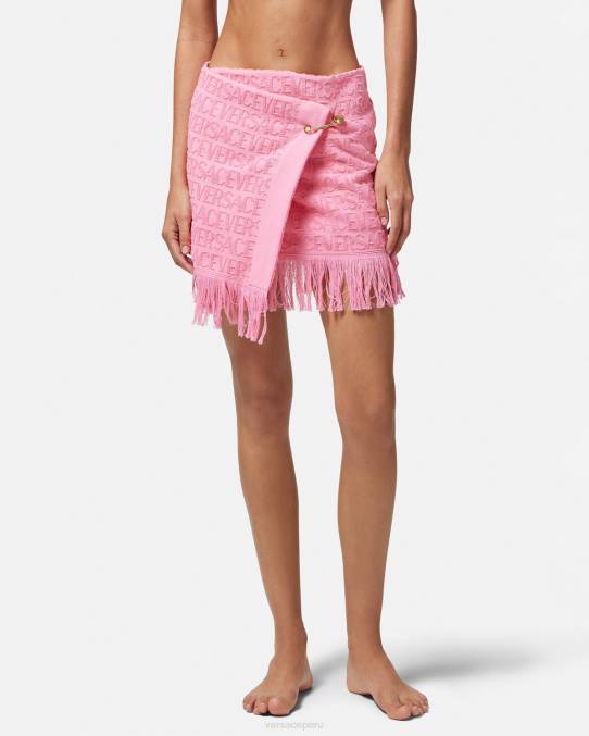 Versace ropa interior y ropa de playa mujer falda cruzada en toda la prenda 6BPV1187 rosa