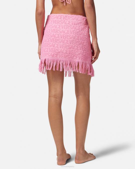 Versace ropa interior y ropa de playa mujer falda cruzada en toda la prenda 6BPV1187 rosa