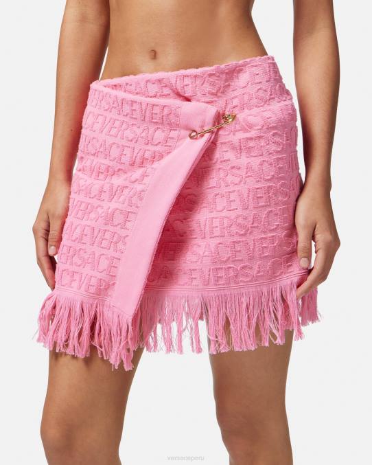 Versace ropa interior y ropa de playa mujer falda cruzada en toda la prenda 6BPV1187 rosa