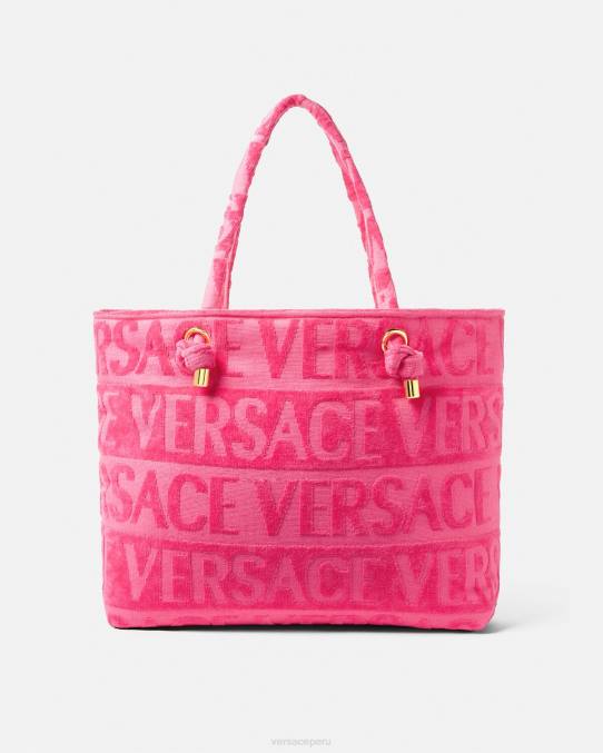 Versace ropa interior y ropa de playa mujer bolso shopper con medusa y cristales 6BPV1208 fucsia