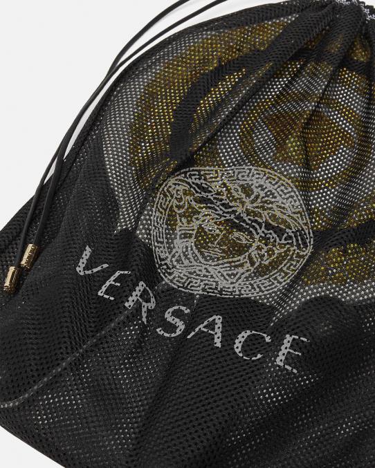 Versace ropa interior y ropa de playa mujer set de raquetas de playa crete de fleur 6BPV1204 negro