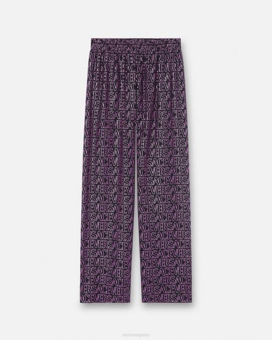 Versace ropa interior y ropa de playa mujer pantalones pareo integrales 6BPV1214 fucsia y estampado