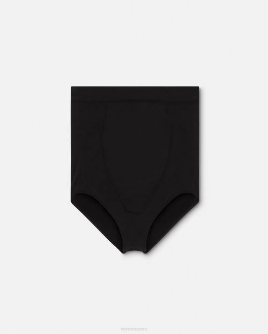 Versace ropa interior y ropa de playa mujer braguitas moldeadoras de cintura alta con medusa 6BPV1063 negro