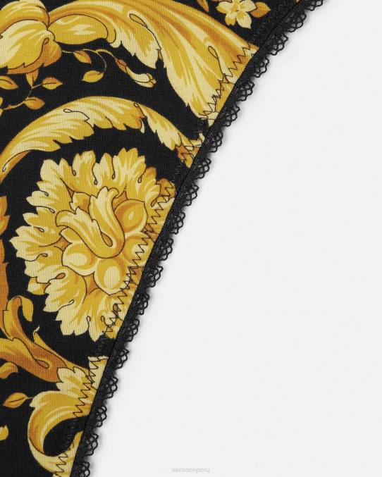 Versace ropa interior y ropa de playa mujer tanga barroco 6BPV1035 imprimir