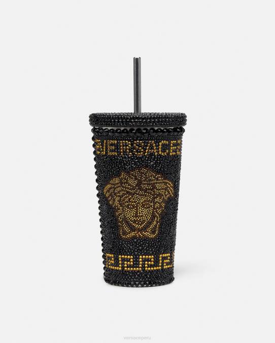 Versace ropa interior y ropa de playa mujer taza de viaje de medusa de cristal 6BPV1206 amarillo