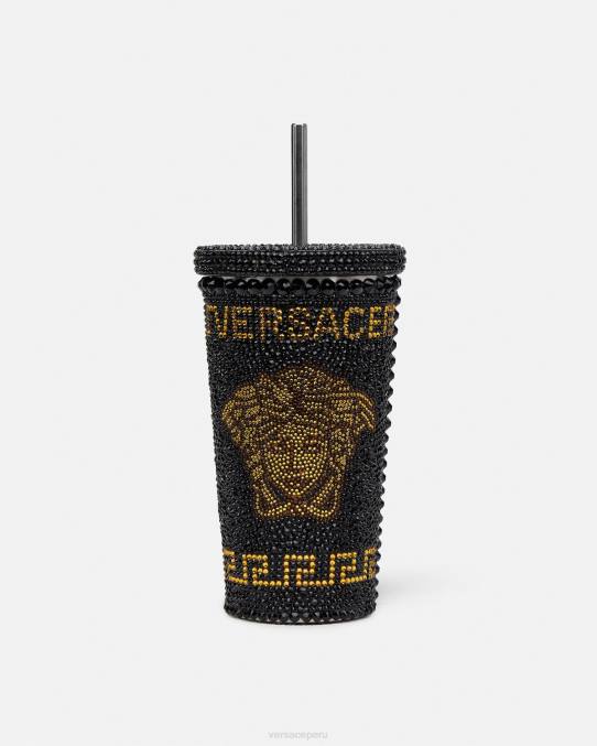 Versace ropa interior y ropa de playa mujer taza de viaje de medusa de cristal 6BPV1206 amarillo