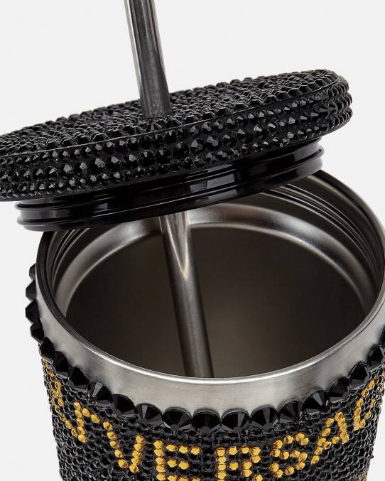 Versace ropa interior y ropa de playa mujer taza de viaje de medusa de cristal 6BPV1206 amarillo