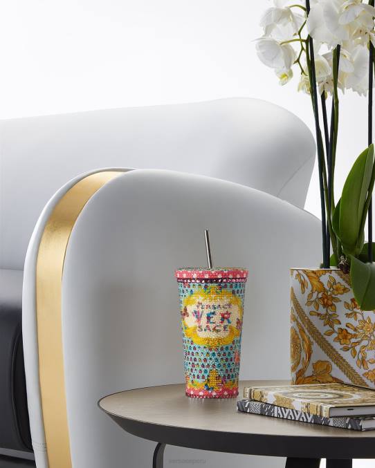 Versace ropa interior y ropa de playa mujer taza de viaje mariposas de cristal 6BPV1194 imprimir