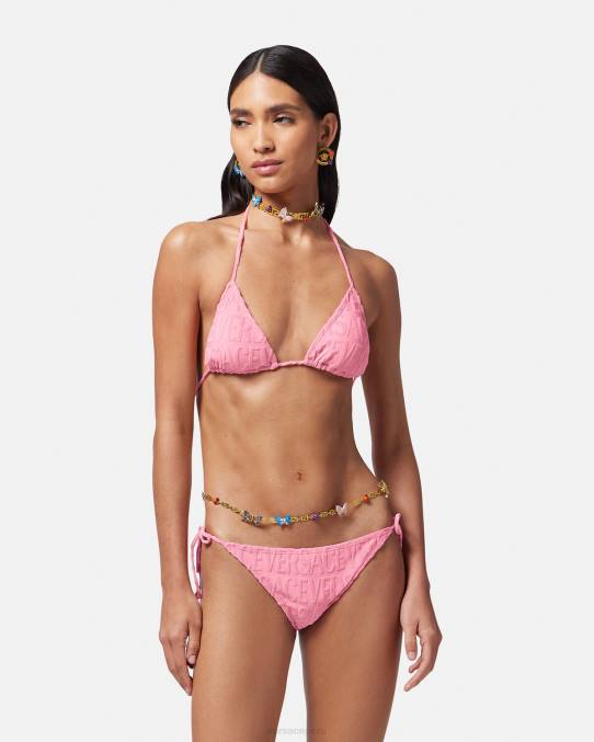 Versace ropa interior y ropa de playa mujer braguitas de bikini de toalla 6BPV1120 rosa