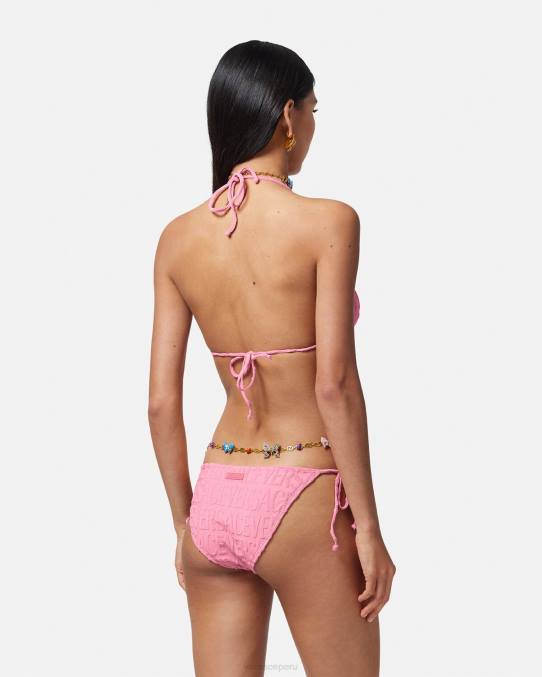 Versace ropa interior y ropa de playa mujer braguitas de bikini de toalla 6BPV1120 rosa