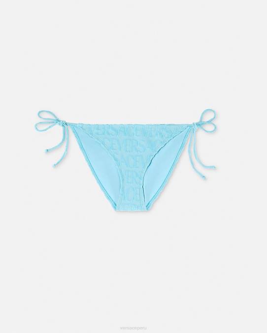 Versace ropa interior y ropa de playa mujer braguitas de bikini de toalla 6BPV1121 azul claro