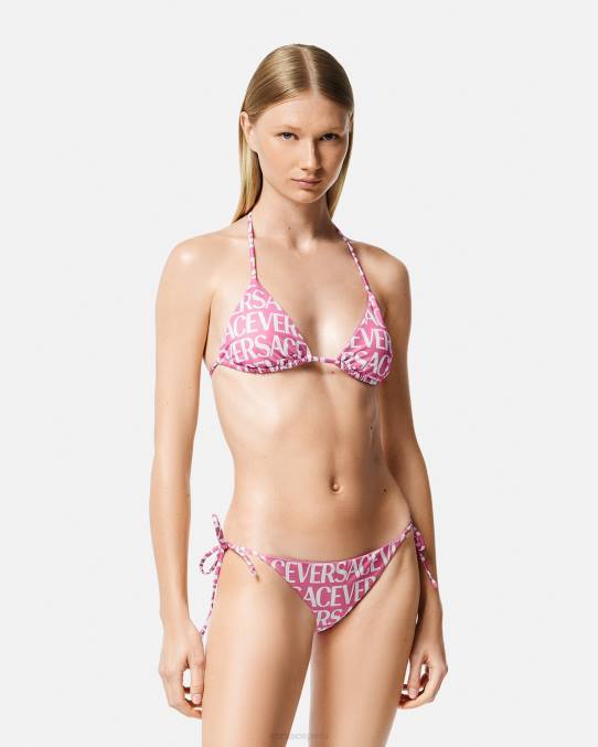 Versace ropa interior y ropa de playa mujer braguitas de bikini por toda la prenda 6BPV1166 rosa y estampado