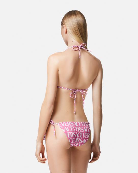 Versace ropa interior y ropa de playa mujer braguitas de bikini por toda la prenda 6BPV1166 rosa y estampado