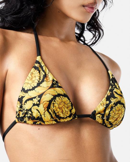 Versace ropa interior y ropa de playa mujer top de bikini barroco 6BPV1139 imprimir