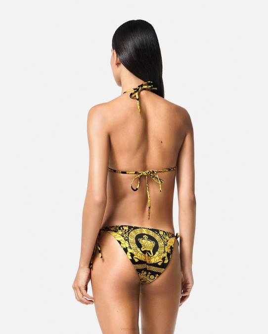 Versace ropa interior y ropa de playa mujer top de bikini con estampado barroco 6BPV1138 imprimir