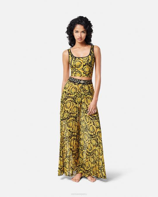 Versace ropa interior y ropa de playa mujer top tankini barroco 6BPV1172 imprimir