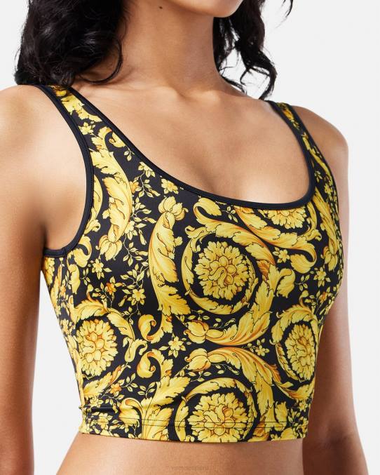 Versace ropa interior y ropa de playa mujer top tankini barroco 6BPV1172 imprimir