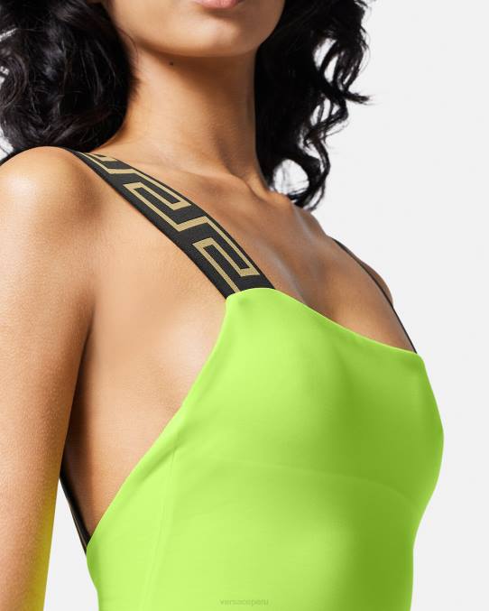 Versace ropa interior y ropa de playa mujer traje de baño de una pieza con borde de greca 6BPV1179 cal