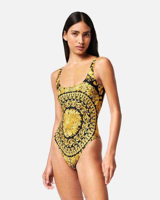 Versace ropa interior y ropa de playa mujer traje de baño de una pieza con estampado barroco 6BPV1143 imprimir