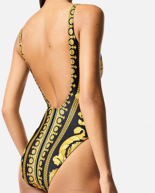 Versace ropa interior y ropa de playa mujer traje de baño de una pieza con estampado barroco 6BPV1143 imprimir