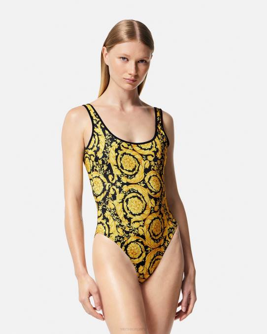 Versace ropa interior y ropa de playa mujer traje de baño de una pieza con estampado barroco 6BPV1144 imprimir