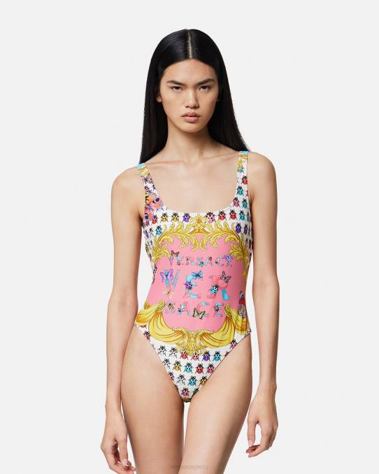 Versace ropa interior y ropa de playa mujer traje de baño de una pieza mariposas 6BPV1134 imprimir