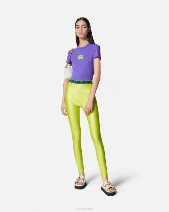 Versace ropa mujer camiseta corta con número de pieza 6BPV2227 Violeta