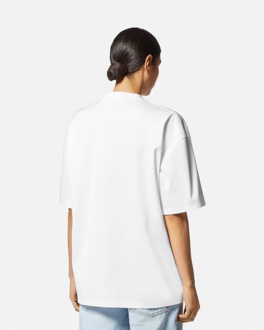 Versace ropa mujer camiseta del conejo del festival de primavera 6BPV148 blanco