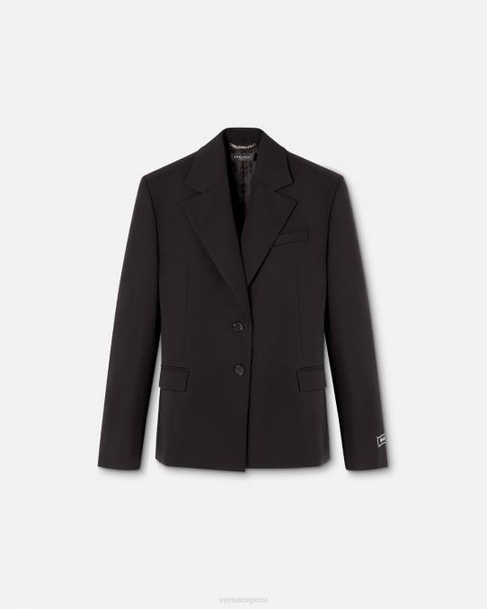 Versace ropa mujer blazer con botonadura sencilla 6BPV112 negro