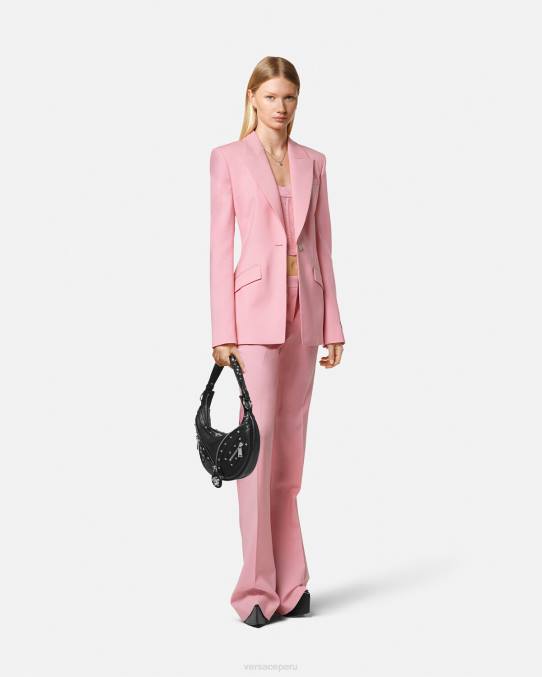 Versace ropa mujer blazer con medusa y botonadura sencilla 6BPV108 un color