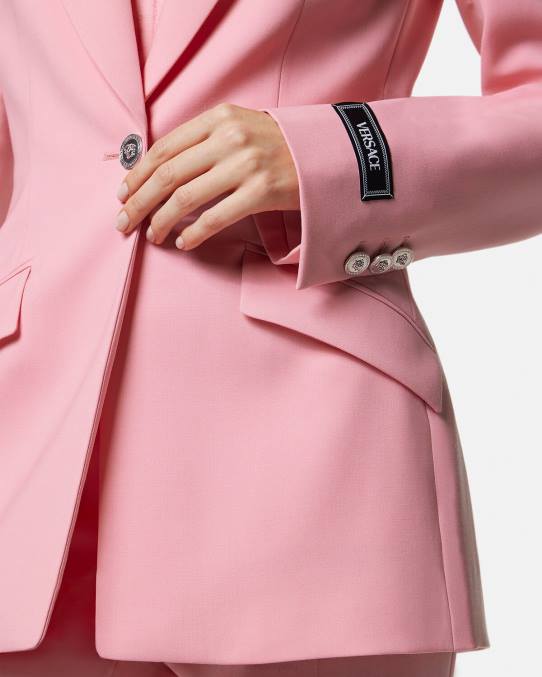 Versace ropa mujer blazer con medusa y botonadura sencilla 6BPV108 un color
