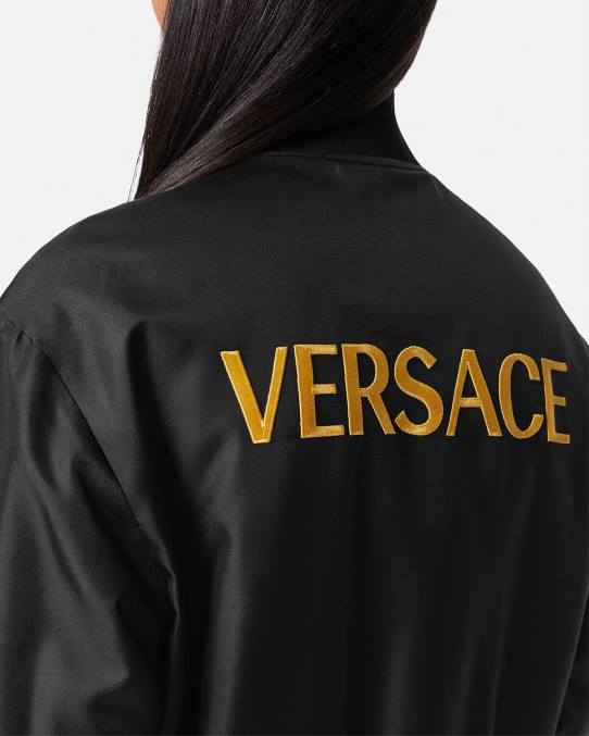 Versace ropa mujer chaqueta bomber reversible con diseño barroco 6BPV88 imprimir