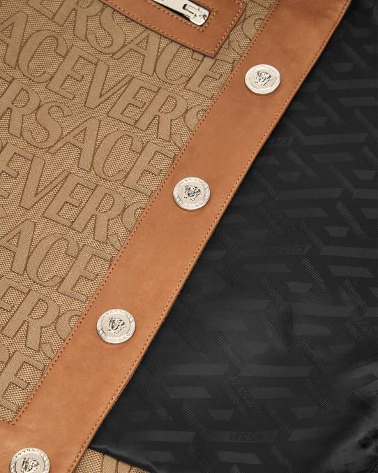 Versace ropa mujer chaqueta tipo blusón por toda la prenda 6BPV85 imprimir