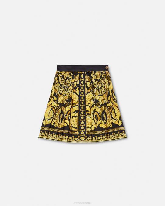 Versace ropa mujer falda plisada barroca 6BPV169 imprimir