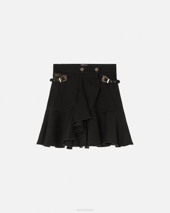 Versace ropa mujer falda vaquera barroca couture1 6BPV2253 negro