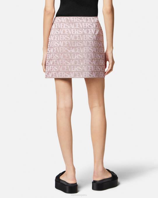 Versace ropa mujer minifalda por toda la prenda 6BPV165 rosa y estampado