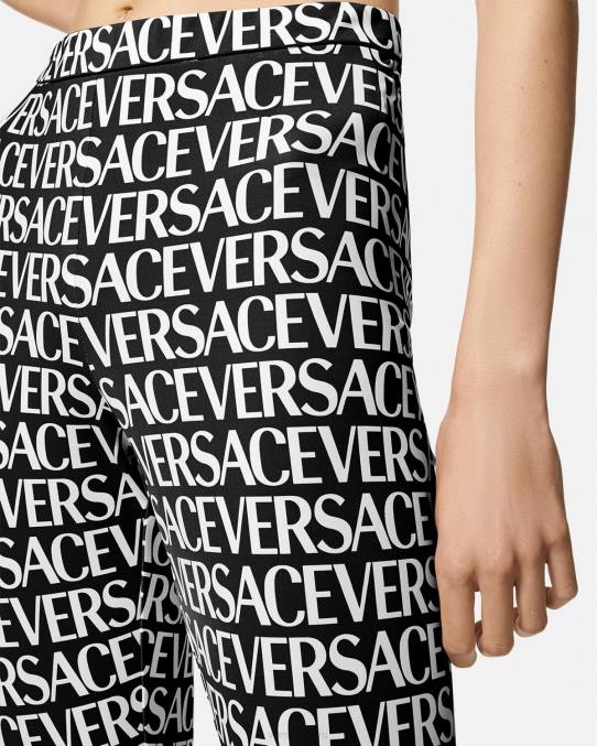 Versace ropa mujer leggings por toda la prenda 6BPV211 negro y estampado