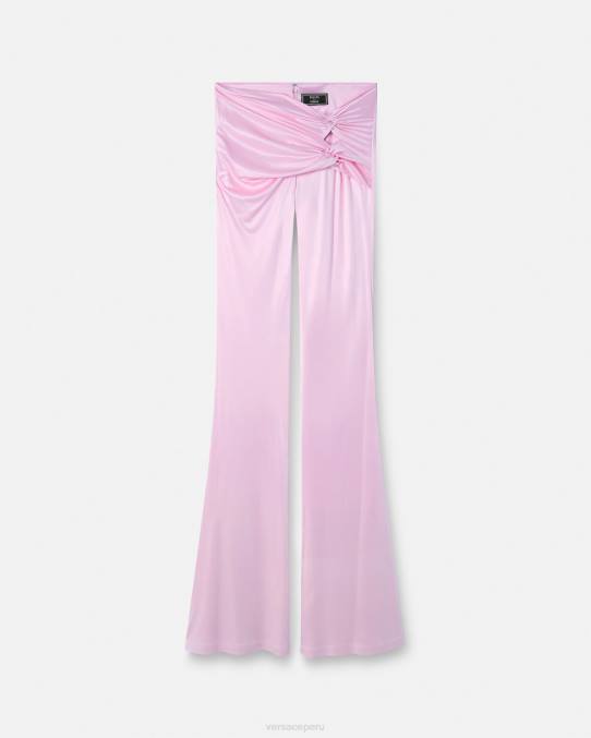 Versace ropa mujer pantalones acampanados anudados 6BPV122 un color