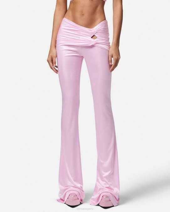 Versace ropa mujer pantalones acampanados anudados 6BPV122 un color