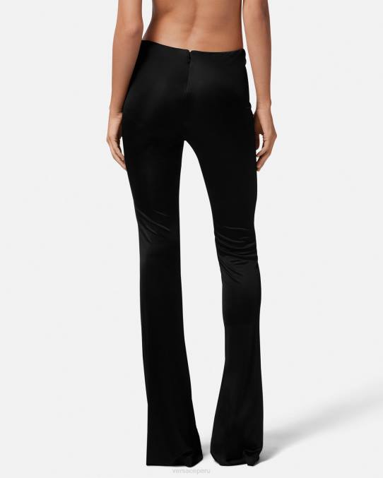 Versace ropa mujer pantalones acampanados anudados 6BPV190 un color