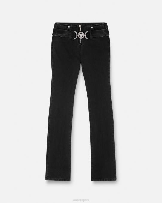 Versace ropa mujer vaqueros con medusa '95 6BPV220 negro