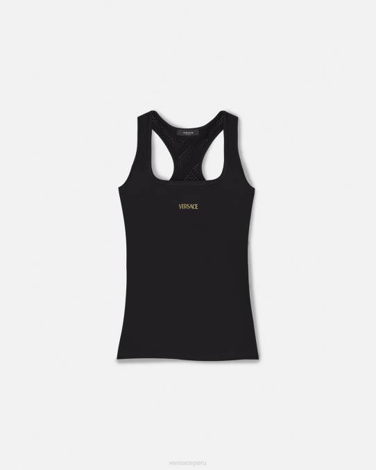 Versace ropa mujer Camiseta sin mangas 6BPV234 negro
