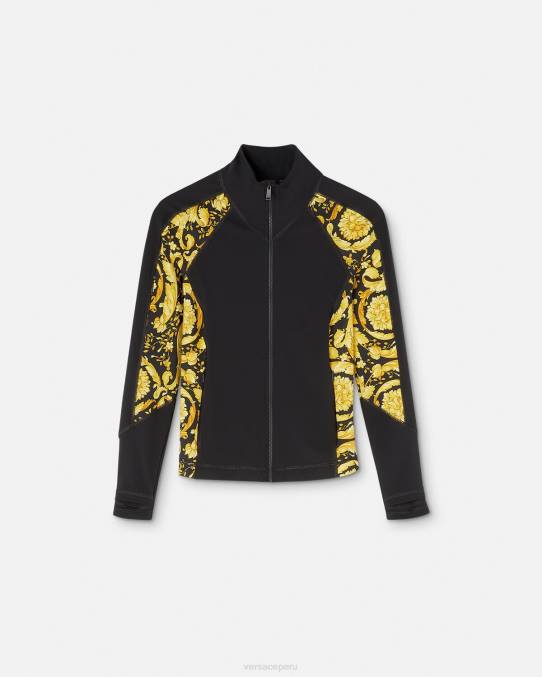Versace ropa mujer chaqueta deportiva barroco 6BPV231 negro