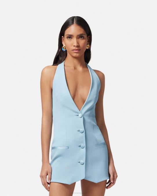 Versace ropa mujer mini vestido chaleco 6BPV15 un color