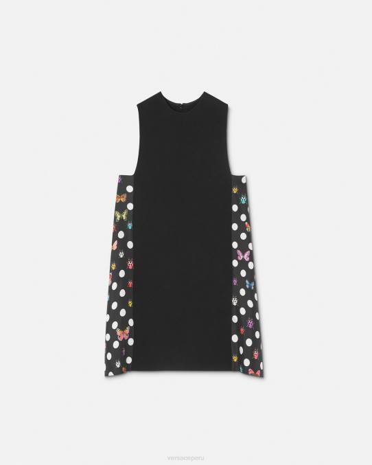 Versace ropa mujer mini vestido de mariposas 6BPV3 un color