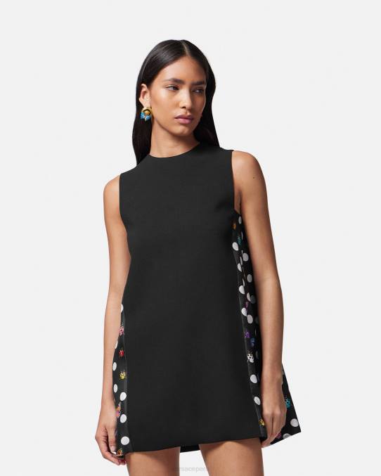 Versace ropa mujer mini vestido de mariposas 6BPV3 un color