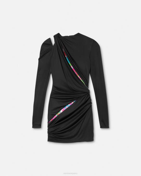 Versace ropa mujer minivestido floral anudado de verano 6BPV22 un color