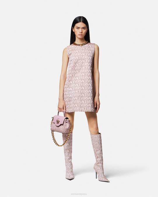 Versace ropa mujer minivestido por toda la prenda 6BPV26 rosa y estampado