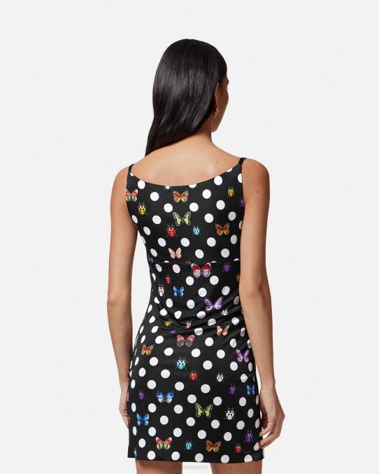 Versace ropa mujer vestido corto con mariposas y medusa \'95 6BPV5 imprimir